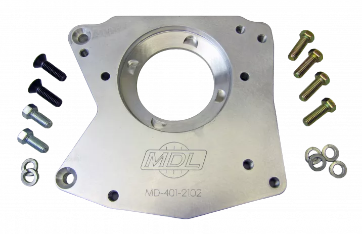 MDL, Ford Wide Pattern SB Ford & I-6 CCW Rotation, to 83-93 Ford T5 Adapter Plate